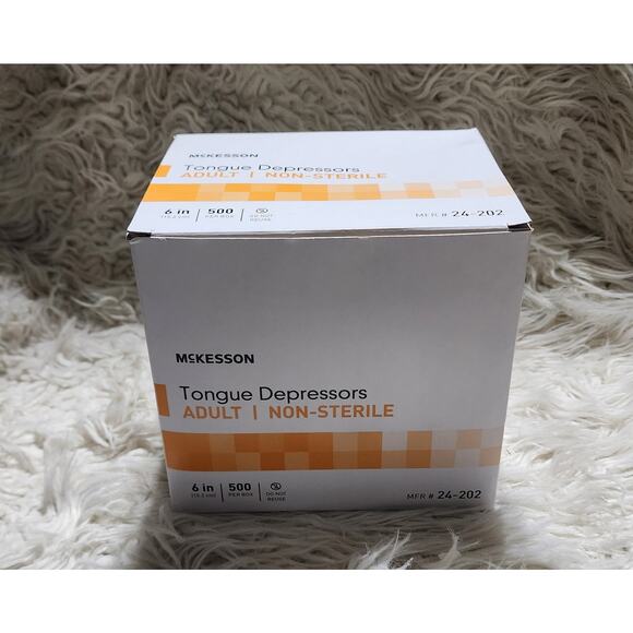 McKesson Other - McKesson Wood Tongue Depressor - Non-Sterile, Adult Sized 6 in. Wooden Depressor